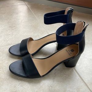 White Mountain Navy 9 M Ermaline Ankle Strap Heels
